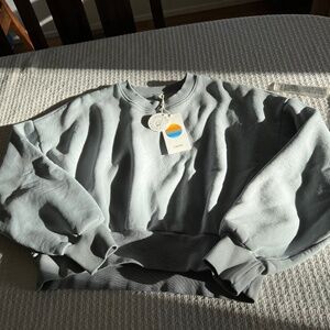 Vuori Restore Mini Crew in Blue Haze Small